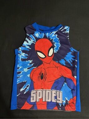 Spidey Graphic Tank Top - Blue & Red